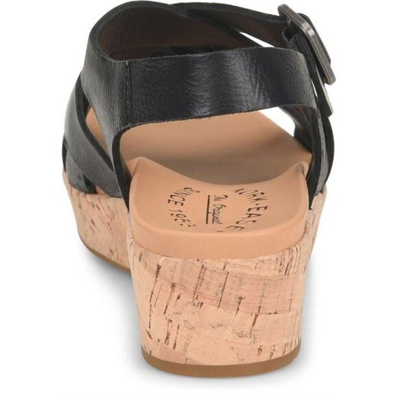 🆕KORK-EASE Caroleigh Black Wedge Sandal Shoe 11 Black - Picture 5 of 13